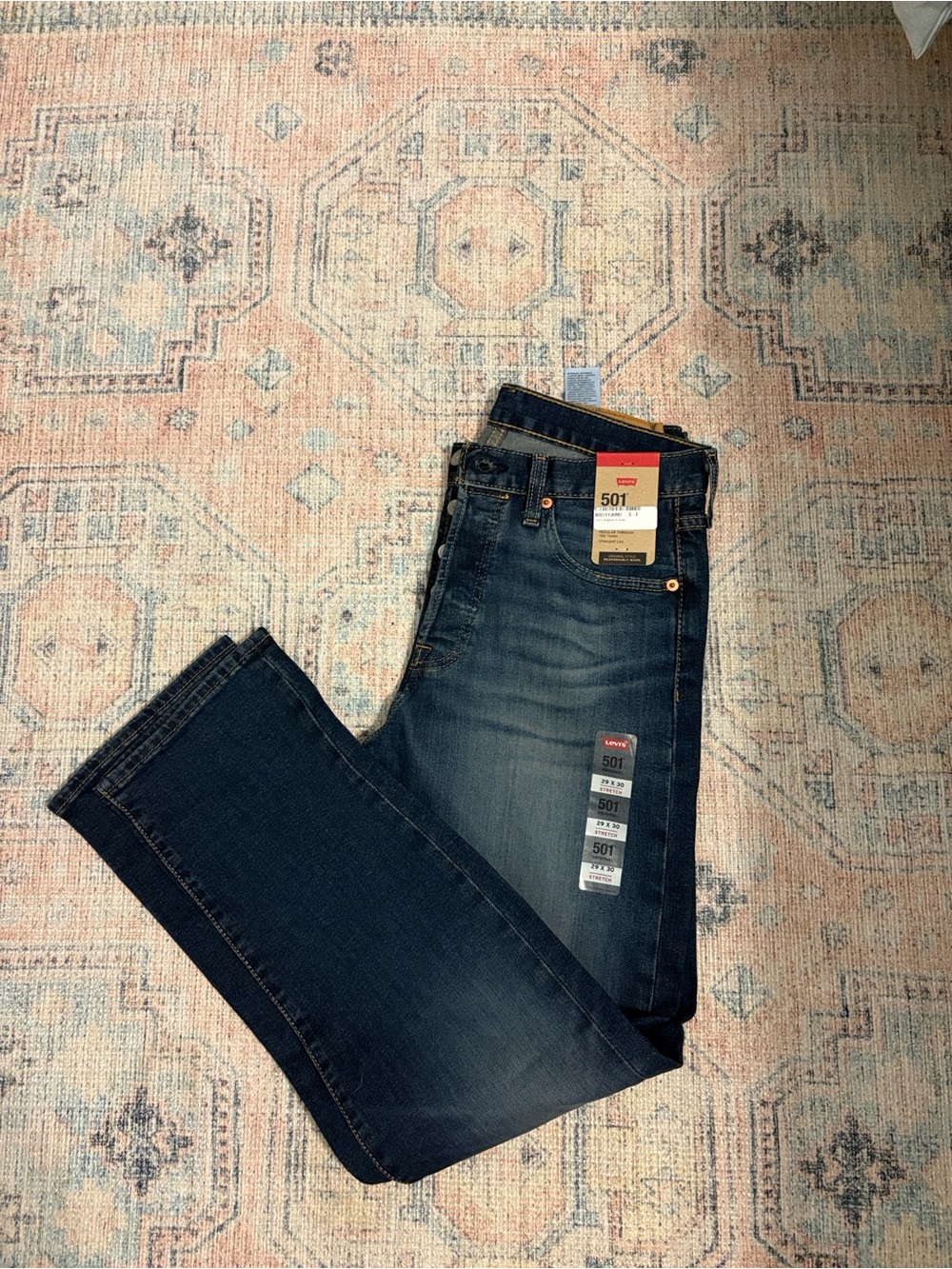 Levi's 501 Women's Straight Jeans in Dark Blue